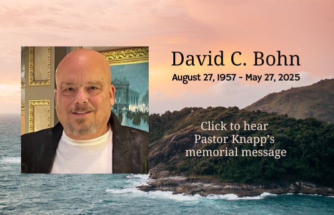 DAVE BOHN SPECIAL MESSAGE